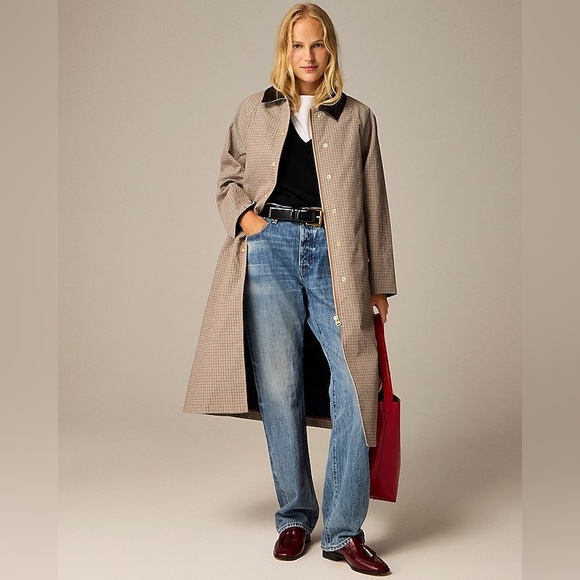 J. Crew Jackets & Blazers - J Crew Long Barn Jacket™ in plaid CC958